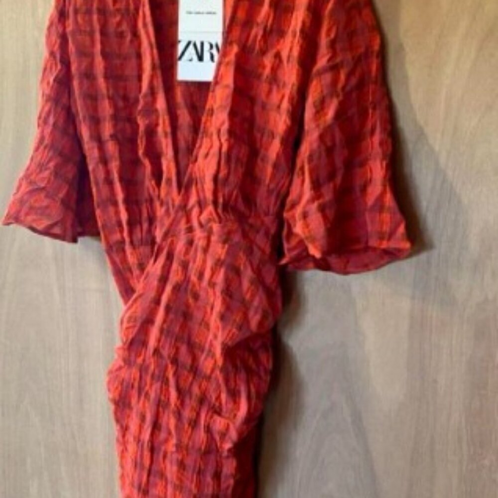 ZARA WOMENS dress, mini wrap skirt SIZE XL 4786/090/600